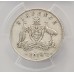 AUSTRALIA 1918 . SIXPENCE . PCGS AU50